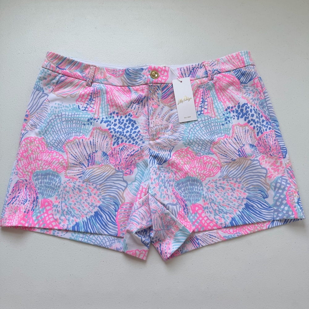 Lilly Pulitzer Callahan Mid Rise Short Multi Roar of the Seas 2025 NWT Size 16 - Picture 3 of 11
